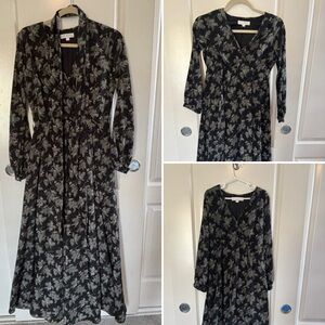 Ivy City Mommy Daughter 3 set Black Floral dresses